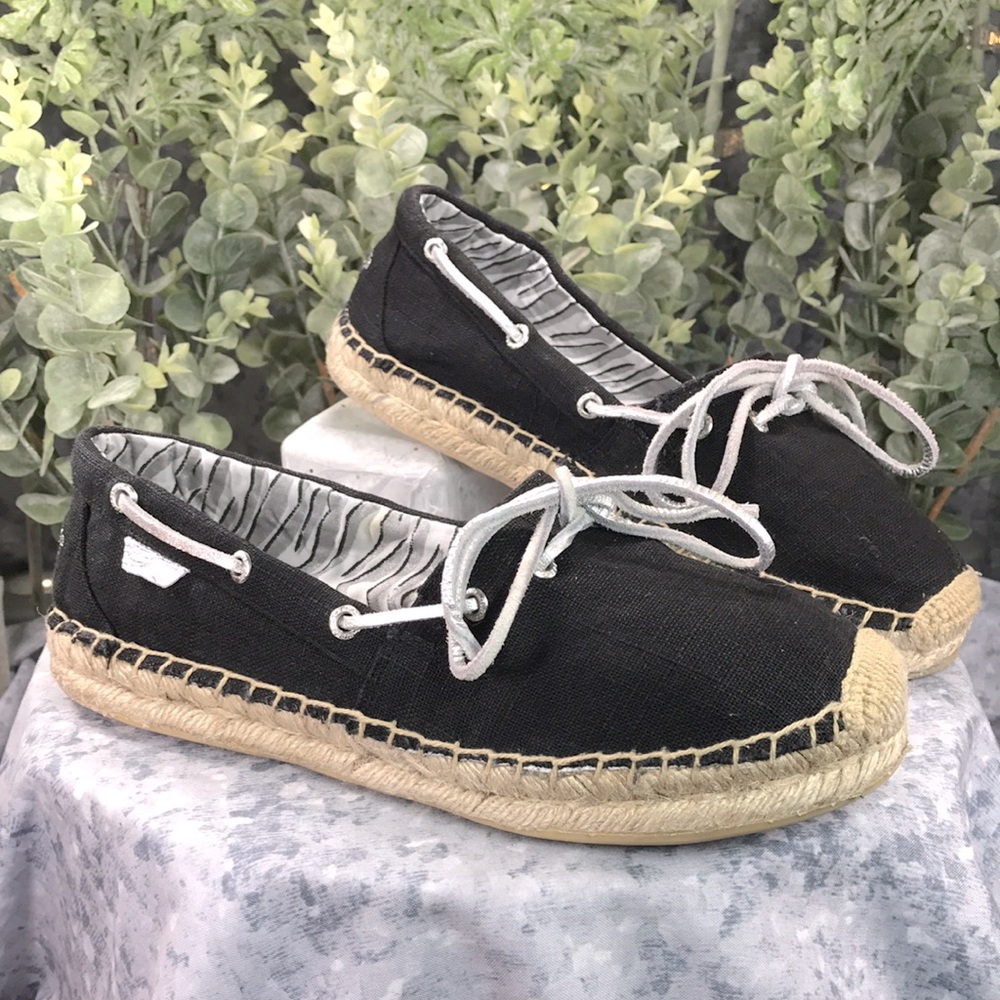 Sperry Black and Tan Espadrilles